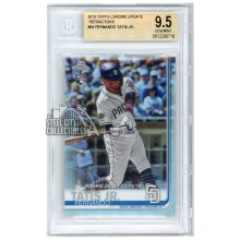 Fernando Tatis Jr 2019 Topps Chrome Update Refractor Rookie Debut Card #54 055/250 BGS 9.5