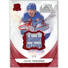 John Tavares 2015-16 Upper Deck The Cup Tag Patch Autograph Card #58 1/4