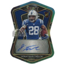 Jonathan Taylor 2020 Panini Select Tie-Dye Rookie Autograph Card #RS-JTA 13/25