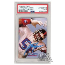 Lawrence Taylor 1991 Pro Line Autograph Card #234 PSA/DNA (Light Blue)