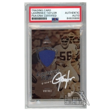 Lawrence Taylor 2018 Panini Luminance Vintage Jersey Autograph Card #7 PSA/DNA (White)