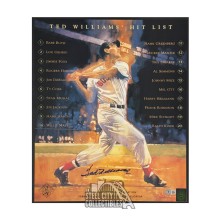 Ted Williams Autographed Boston Red Sox 16x20 Photo - BAS LOA (Hit List)