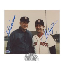 Ted Williams & Carl Yastrzemski Autographed Boston Red Sox 8x10 Baseball Photo - PSA/DNA LOA