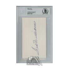 Ted Williams Autographed Index Card - BAS 8