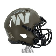 Terry McLaurin Autographed Washington Commanders Salute To Service Mini Football Helmet - BAS