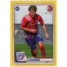 Tanner Tessmann 2020 Bowman MLS Yellow Rookie Card #34 /75