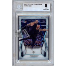 The Rock 2020 Topps Transcendent WWE Card #46 13/50 BGS 9 Mint