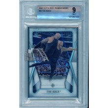 The Rock 2020 Topps Transcendent WWE Card #46 07/50 BGS 9 Mint