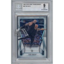 The Rock 2020 Topps Transcendent WWE Card #46 12/50 BGS 9 Mint