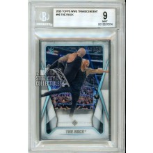 The Rock 2020 Topps Transcendent WWE Card #46 48/50 BGS 9 Mint