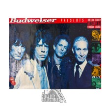 The Rolling Stones Autographed 94 Tour Budweiser Poster - JSA LOA