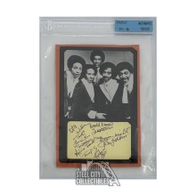 The Temptations Autographed Index Card - BAS/JSA