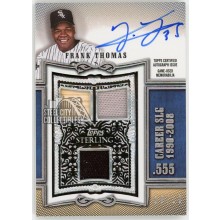 Frank Thomas 2020 Topps Sterling Slugging Jersey Autograph Card #SWAR-FTH 8/10