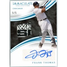 Frank Thomas 2016 Panini Immaculate Game-Used Patch Autograph Card #IAM-FT 5/5