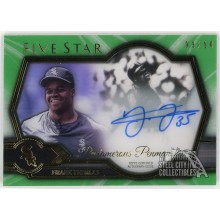Frank Thomas 2021 Topps Five Star Pentamerous Penmanship Green Auto #PP-FT 03/10