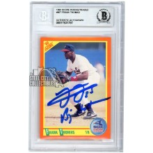 Frank Thomas 1990 Score Rookie & Traded Autograph "Big Hurt" Rookie Card #86T BAS
