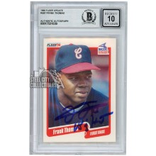 Frank Thomas 1990 Fleer Update "Big Hurt" Autograph Rookie Card #U-87 BAS 10