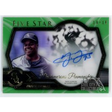 Frank Thomas 2021 Topps Five Star Pentamerous Penmanship Green Auto #PP-FT 10/10