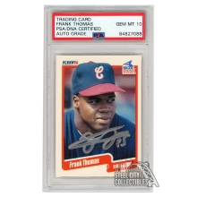 Frank Thomas 1990 Fleer Update Autograph Rookie Card #U-87 PSA/DNA 10 (Silver)