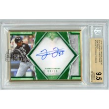 Frank Thomas 2019 Topps Transcendent Variation Emerald Autograph Card #TCVA-FTJ 8/15 BGS 9.5