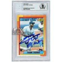 Frank Thomas 1990 Topps Autograph "Big Hurt" Rookie Card #414 BAS