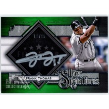 Frank Thomas 2022 Topps Five Star Silver Signatures Green Auto Card #SS-FT 11/15