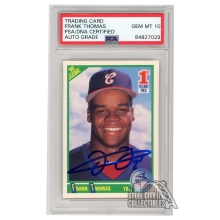 Frank Thomas 1990 Score Autograph Rookie Card #663 PSA/DNA 10