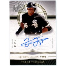 Frank Thomas 2021 Topps Definitive Defining Seasons Auto Card #DSAC-FT 09/25