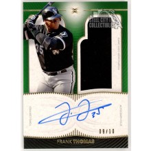 Frank Thomas 2021 Topps Definitive Green Patch Autograph Card #DARC-FT2 08/10