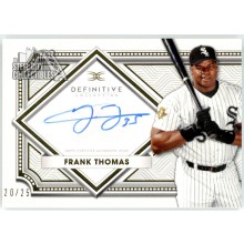 Frank Thomas 2022 Topps Definitive Collection Autograph Card #DCA-FT 20/25