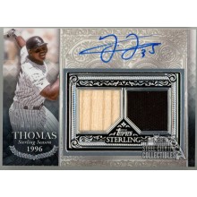 Frank Thomas 2021 Topps Sterling Seasons Dual Relic Auto Card #SSAR-FT2 06/25
