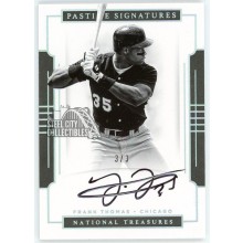 Frank Thomas 2017 Panini National Treasures Pastime Autograph Card #PS-FT 3/3