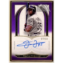 Frank Thomas 2021 Topps Definitive Purple Framed Autograph Card #DCFA-FT 07/10