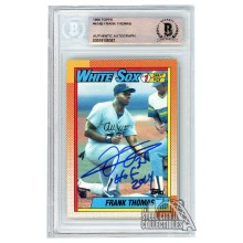 Frank Thomas 1990 Topps Autograph "HOF 2014" Rookie Card #414B BAS