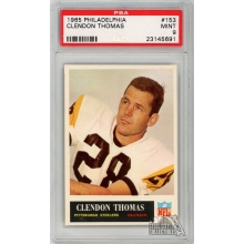 Clendon Thomas 1965 Philadelphia Football Card #153 PSA 9 Mint