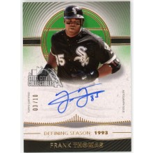 Frank Thomas 2021 Topps Definitive Defining Seasons Green Autograph Card #DSAC-FT 3/10