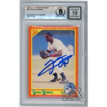 Frank Thomas 1990 Score Autograph Rookie Card #86T BAS 10