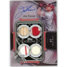 Jim Thome 2022 Topps Sterling Swings Red Patch Autograph Card #SWAR-JT1 2/5