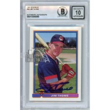 Jim Thome 1991 Bowman Autograph Rookie Card #68 BAS 10