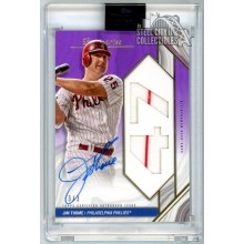 Jim Thome 2022 Topps Luminaries Home Run Kings Purple Patch Autograph Card 3/3