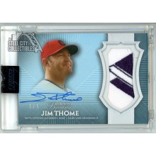 Jim Thome 2017 Topps Dynasty Dynastic Decoration Patch Autograph Card AP-JT3 1/1
