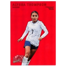 Alyssa Thompson 2024 Skybox Metal Universe PMG Red Rookie Card #RMU-9 099/100