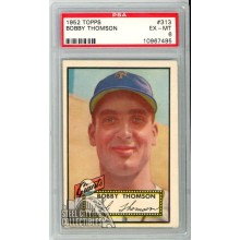 Bobby Thomson 1952 Topps Card #313 PSA 6 EX-MT