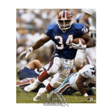 Thurman Thomas Autographed Buffalo Bills 16x20 Football Photo - BAS (Running)