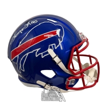 Thurman Thomas Autographed Buffalo Flash Full Size Replica Football Helmet - JSA
