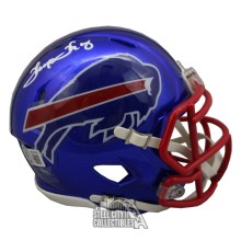 Thurman Thomas Autographed Buffalo Flash Mini Football Helmet - BAS
