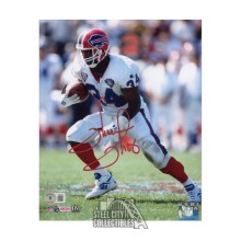 Thurman Thomas Autographed Buffalo 8x10 Football Photo - BAS (White Jersey)