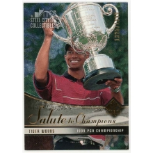 Tiger Woods 2004 Upper Deck SP Authentic Salute To Champions Card #81 /1999