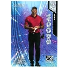 Tiger Woods 2024 Skybox Metal Universe Z Force Super Rave Card #Z-1 34/50