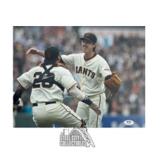 Tim Lincecum Autographed San Francisco Giants 11x14 Baseball Photo - PSA/DNA (Hug)